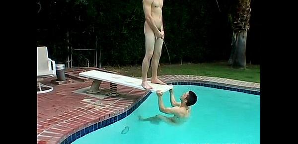  Free gay twink close up soft cock movies Kaleb&039;s Pissy Pool Party